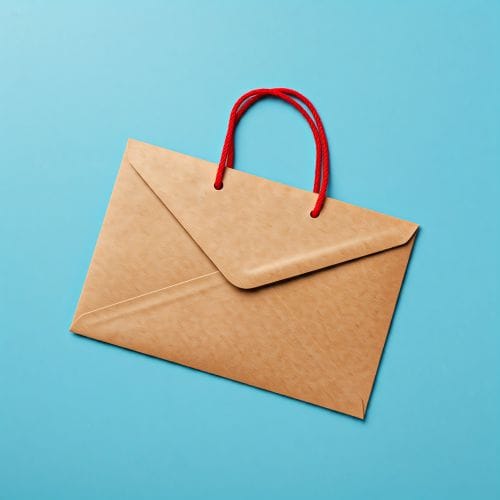 پاکت کرافت دسته دار